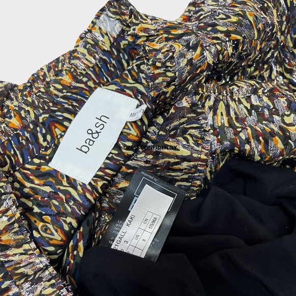 BA&SH Gallas Silk-Blend Ruffle Top - Picture 9 of 9